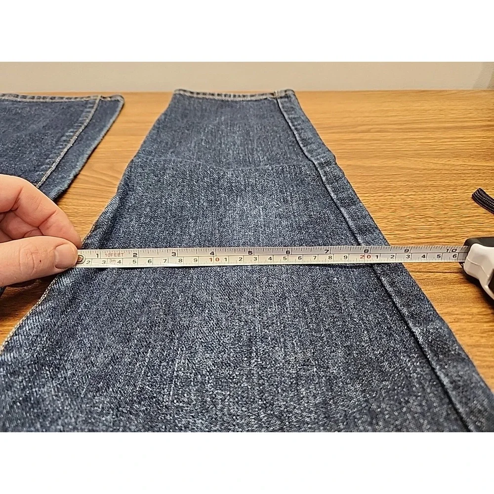 Calvin Klein Women's Omega Rinse Wash Blue‎ Denim Sz 14 Jeans 100% Cotton ~ VG